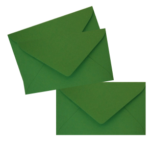 Mini envelope 5,8 x 10,2 cm dark green
