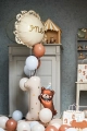 Balon foliowy cyfra "1" z misiem – dekoracja urodzinowa na roczek - SweetPrint.pl