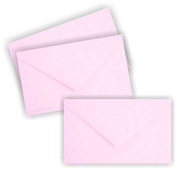 mini envelope 5,8 x 10,2 cm pink for tags and business cards - SweetPrint.eu