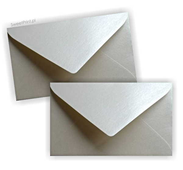 mini envelope 5,8 x 10,2 cm silver for tags and business cards - SweetPrint.eu