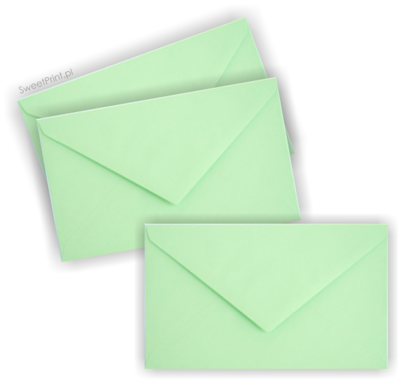 mini envelope 5,8 x 10,2 cm mint green for tags and business cards - SweetPrint.eu