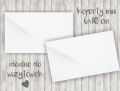 mini envelope 5,8 x 10,2 cm white for tags and business cards - SweetPrint.eu